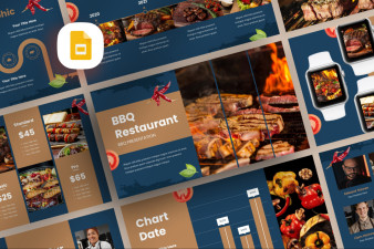 Barbeque Restaurant Google Slide Template